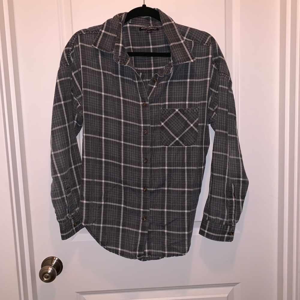 Brandy Melville Grey and White flannel